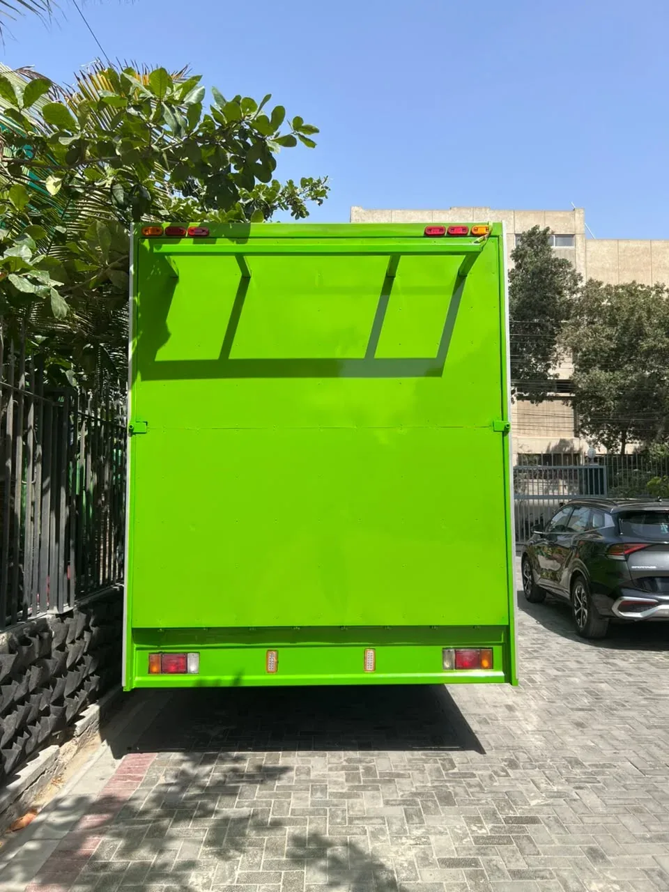 PTN enclosed carrier, rear view