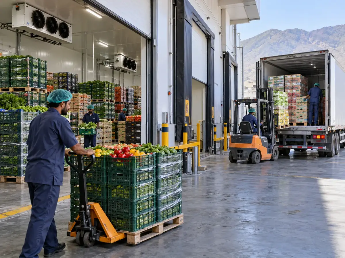 Illustration: cold chain logistics