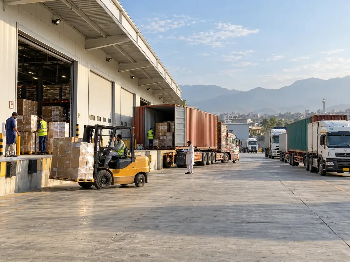Illustration: connected warehouse and dispatch operations